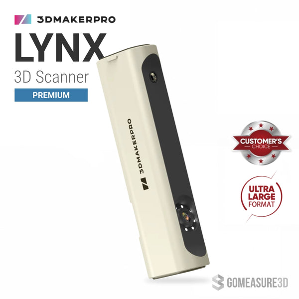 3DMakerPro - Lynx Premium 3D Scanner (Scans Large Objects)