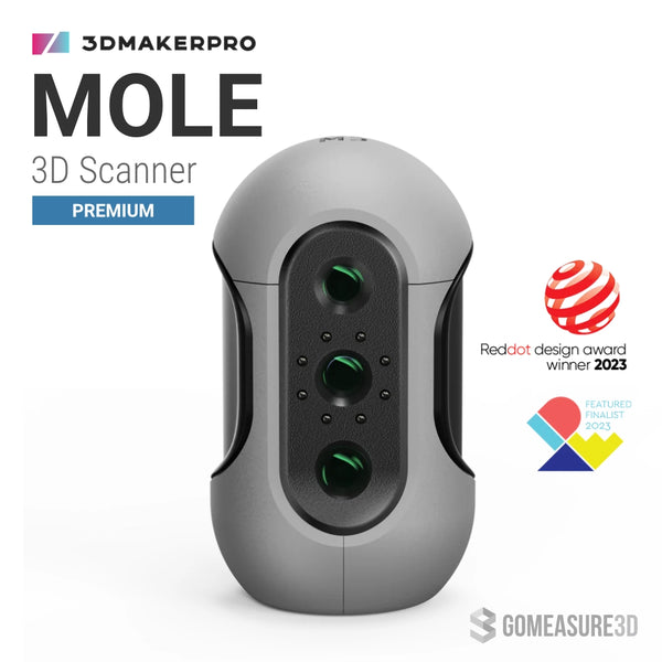 3DMakerPro - Mole Premium 3D Scanner (Scans Medium Objects)