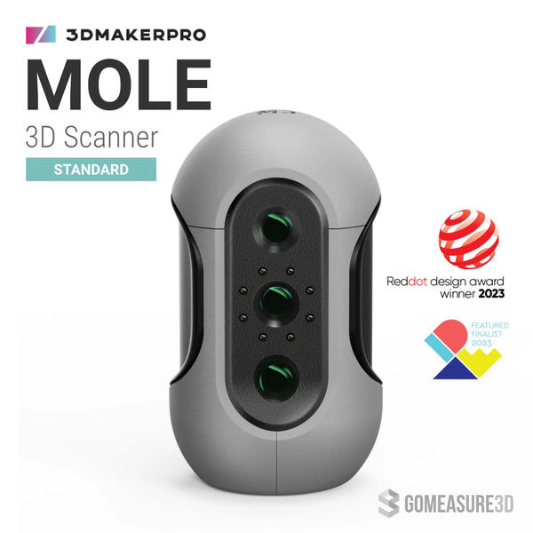 3DMakerPro - Mole Standard 3D Scanner (Scans Medium Objects)