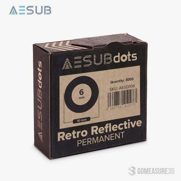 AESUB Dots Retro Reflective Permanent 6mm