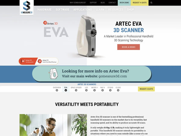 Artec Eva Upgrade from Eva Lite