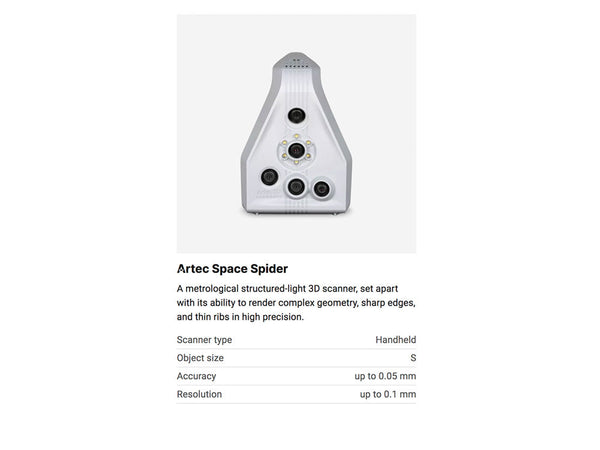 Artec Leo and Space Spider 3D Scanner Bundle
