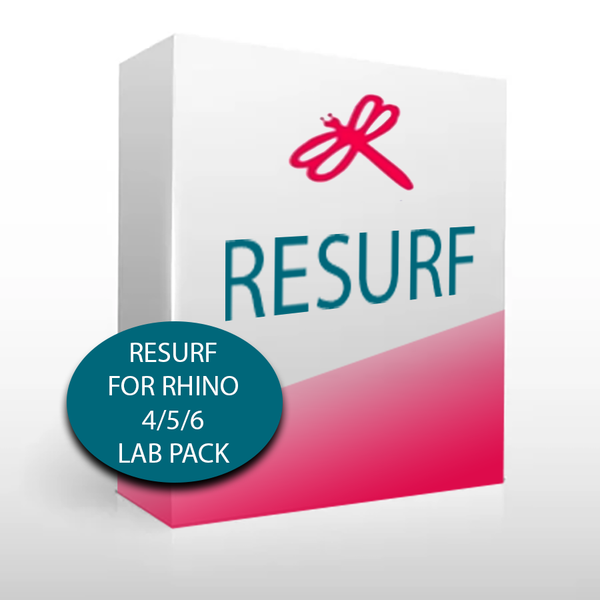 Resurf for Rhino 4.0/5.0/6.0 (32-bit/64-bit, educational lab packs including 30 seats)