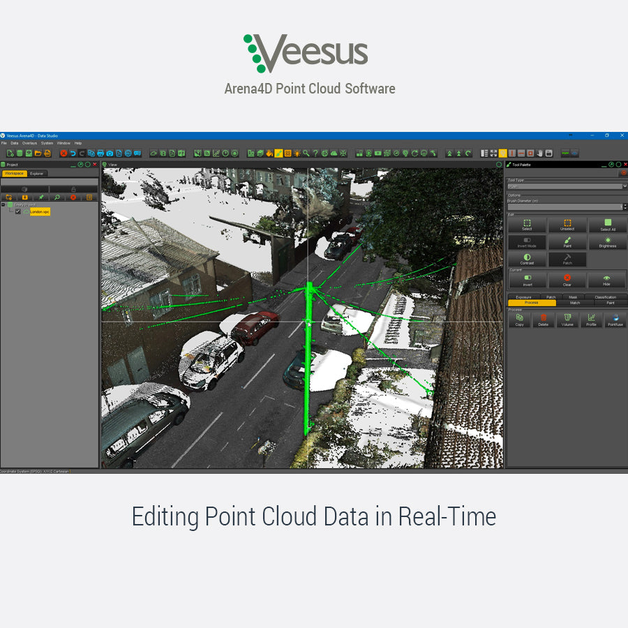 Veesus Arena4D Point Cloud Visualization Editing Software