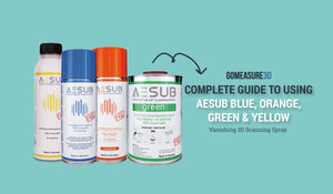 A Complete Guide to Using AESUB Vanishing 3D Scanning Spray (BLUE, ORANGE, GREEN & YELLOW)