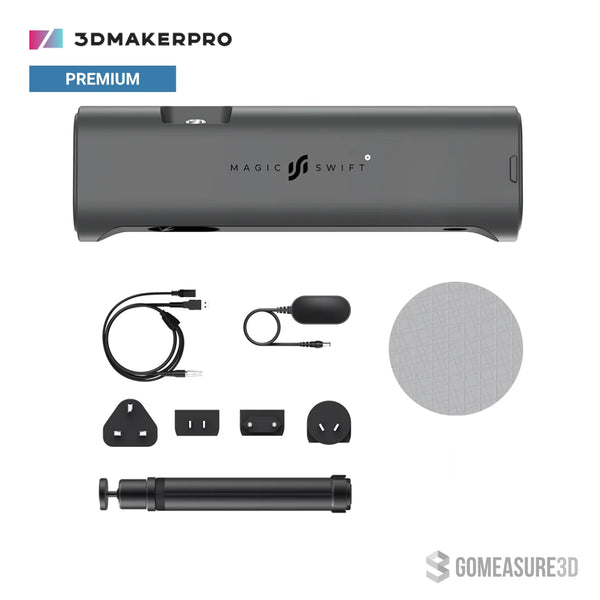 3DMakerPro - Magic Swift Plus Premium 3D Scanner (Supports Outdoor Scanning)