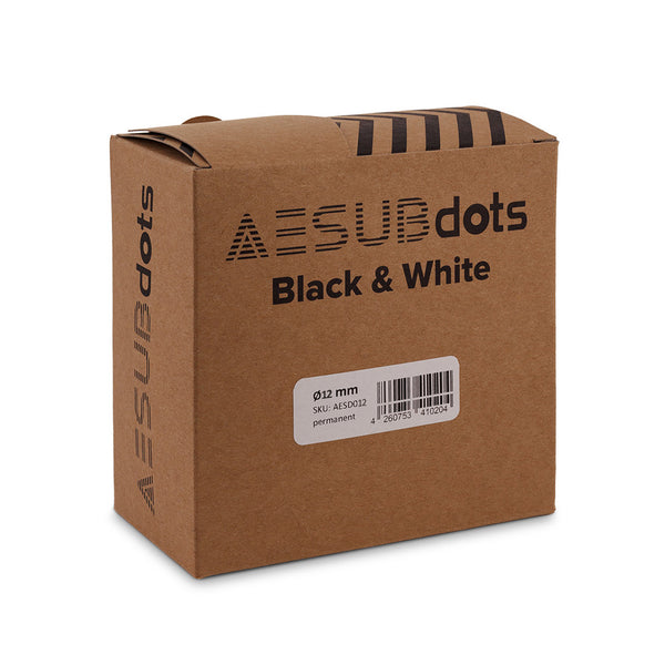 AESUB Dots Black and White 12mm