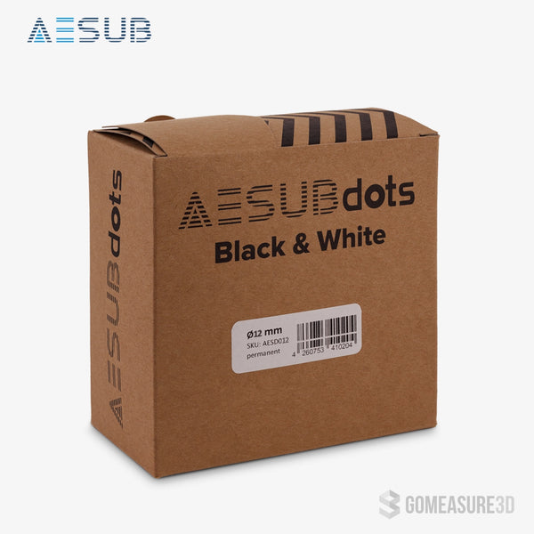 AESUB Dots Black and White 12mm