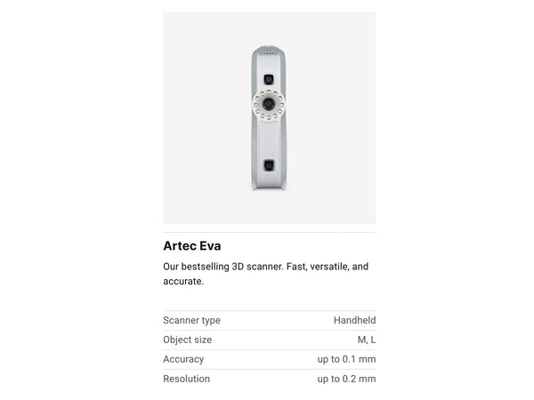 Artec Eva 3D Scanner (EDU)