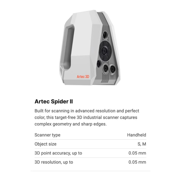 Artec Spider II 3D Scanner