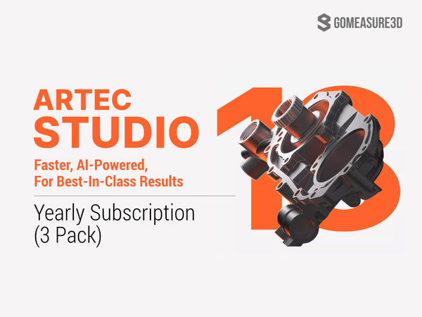 Artec Studio 18 Yearly Subscription (3 Pack)