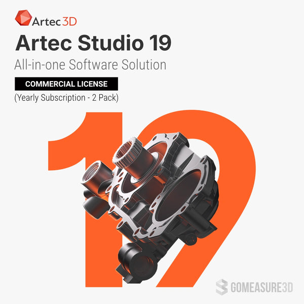 Artec Studio 19 Yearly Subscription (2 Pack)