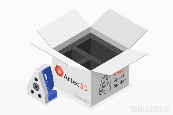 Artec Space Spider Factory Packaging (box and padding)