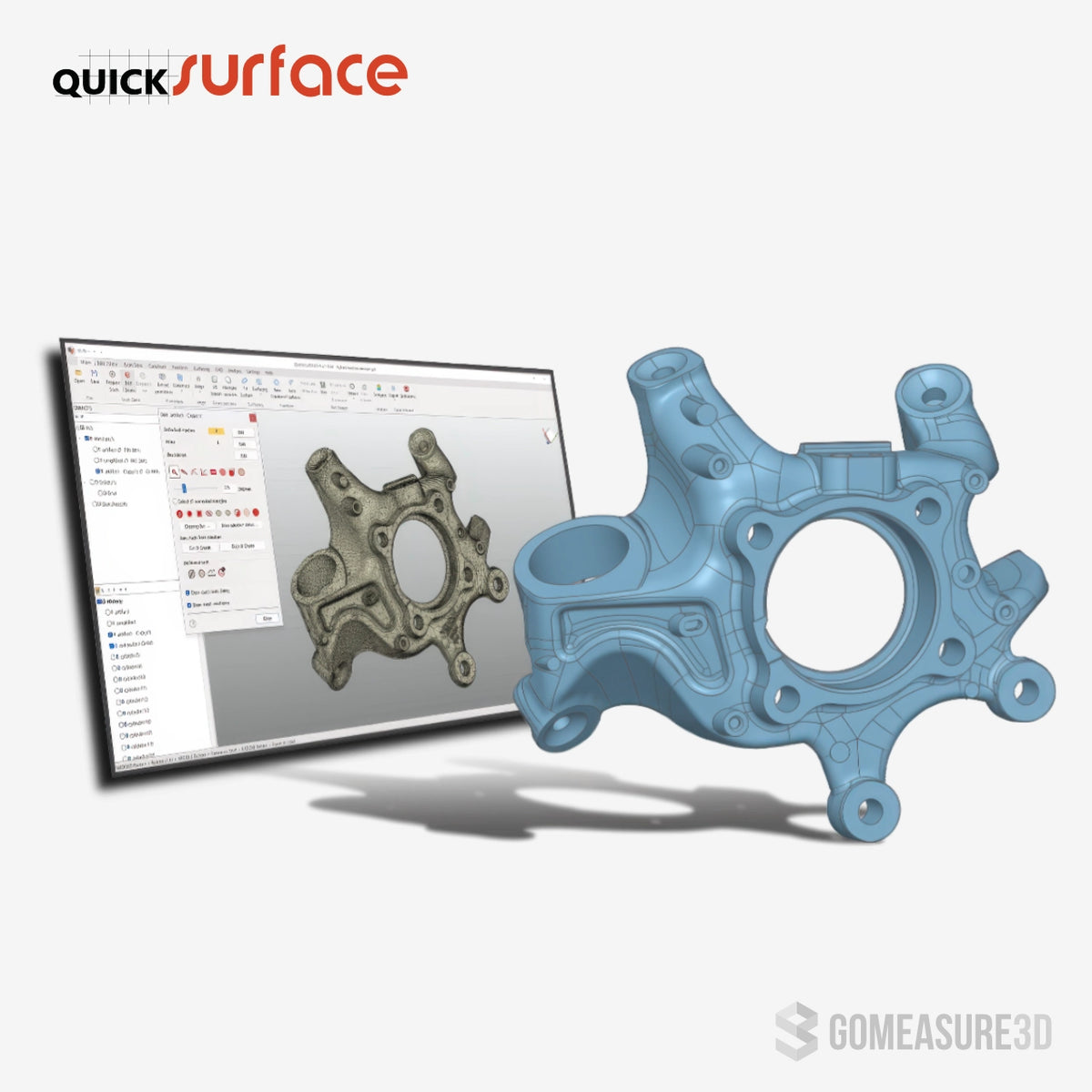 Quick Surface Software QuickSurface 3D Reverse Engineering Software (Scan to CAD Software ...