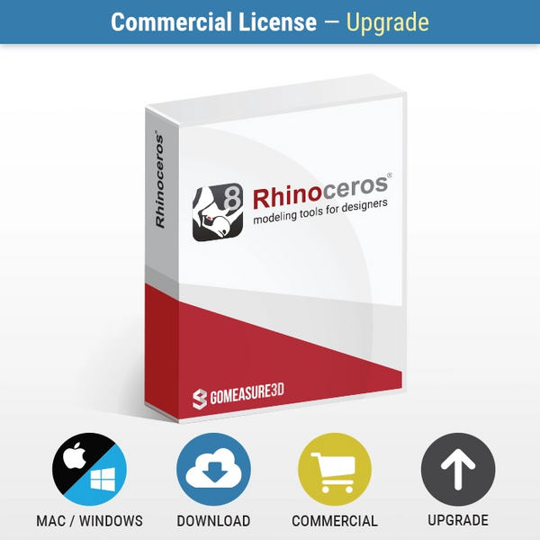 Rhino 8 for Windows and Mac (Commercial License UPGRADE)