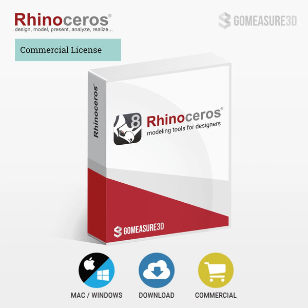 Rhino 8 for Windows and Mac (Commercial License)