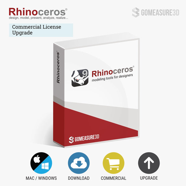 Rhino 9 for Windows and Mac (Commercial License UPGRADE)