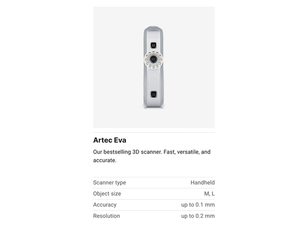 Artec Eva 3D Scanner