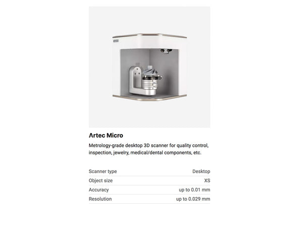 Artec Micro 3D Scanner (Demo Unit)