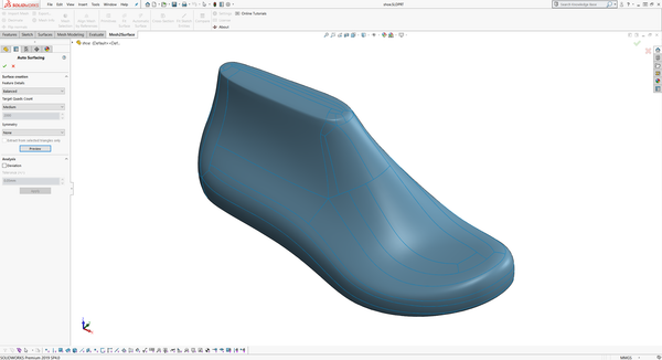 Mesh2Surface (SOLIDWORKS Plug-in)
