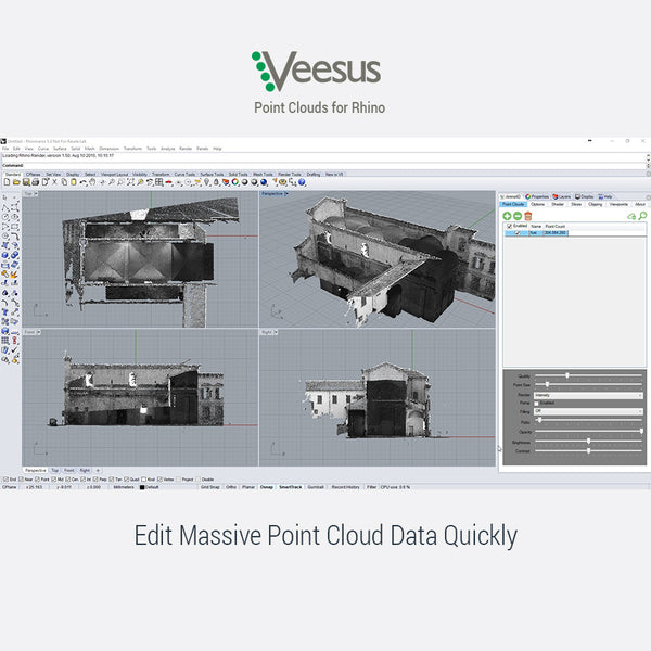 Veesus Point Clouds for Rhino (Plug-in)