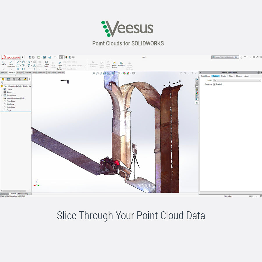 Veesus Point Clouds for SOLIDWORKS (Plug-in) – GoMeasure3D